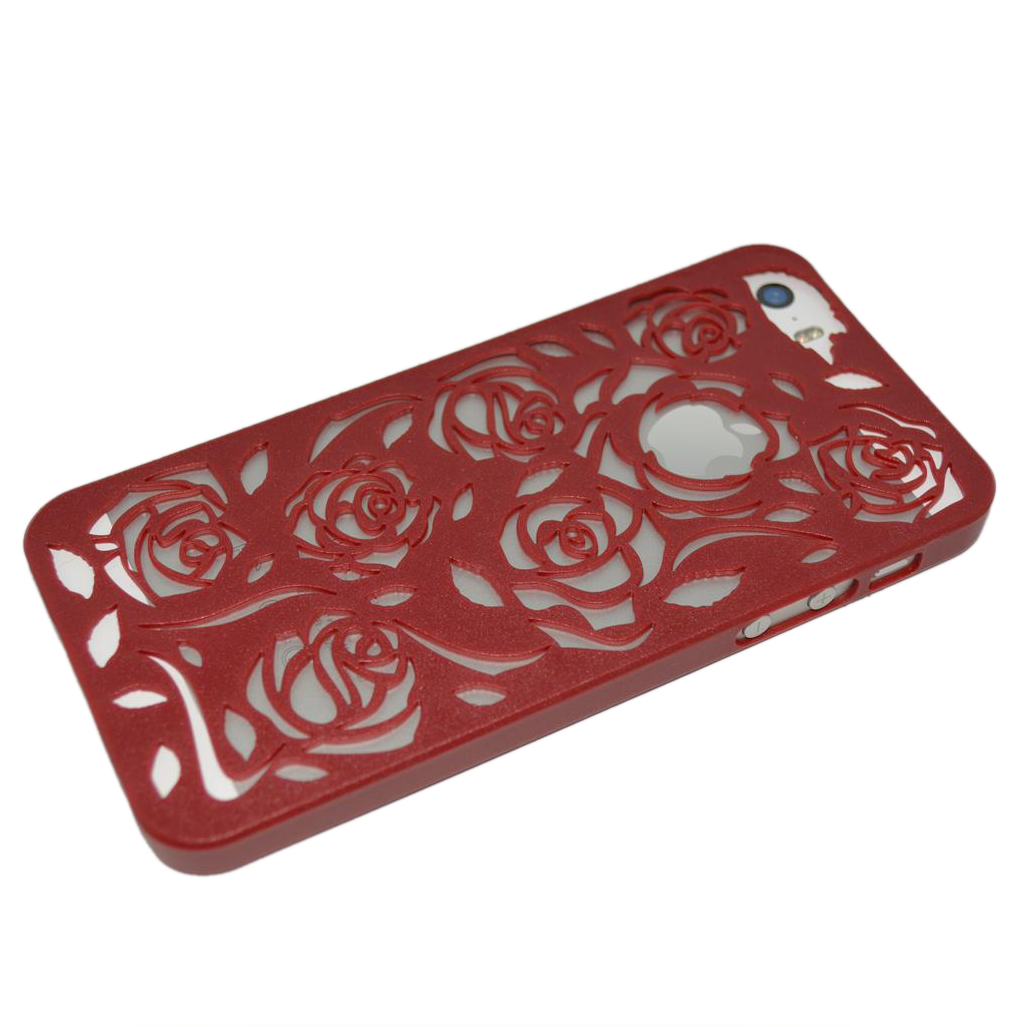 Bordeaux rozen patroon hardcase iPhone 5/5s