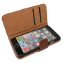 Bruin kunstleer wallet case iPhone 6
