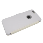 Wit kunstleer flip cover iPhone 6