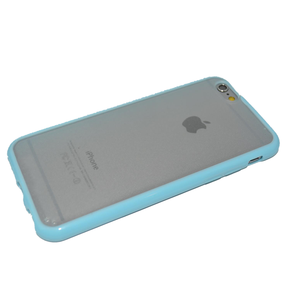 Blauw/transparant TPU hoesje iPhone 6