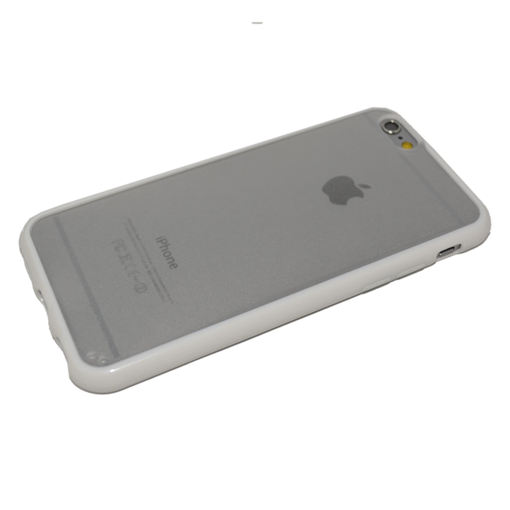 Wit/transparant TPU hoesje iPhone 6