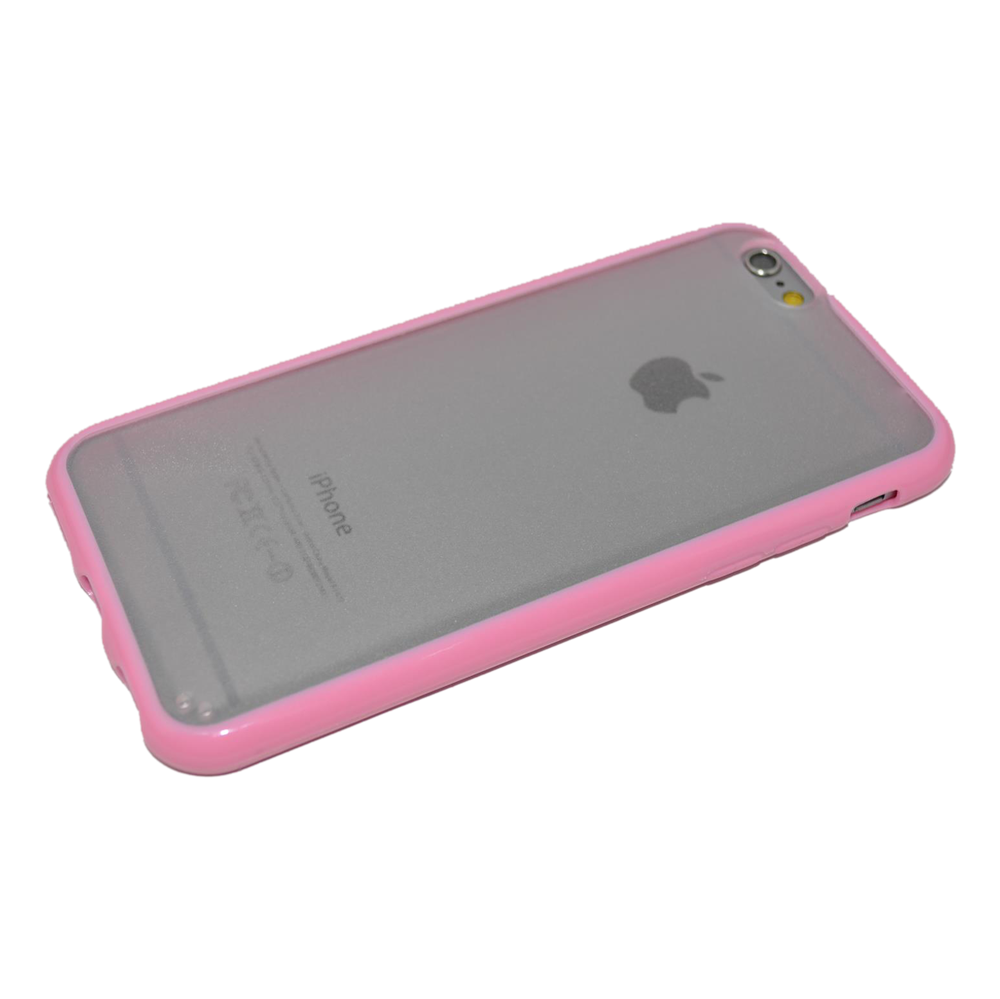 Roze/transparant TPU hoesje iPhone 6