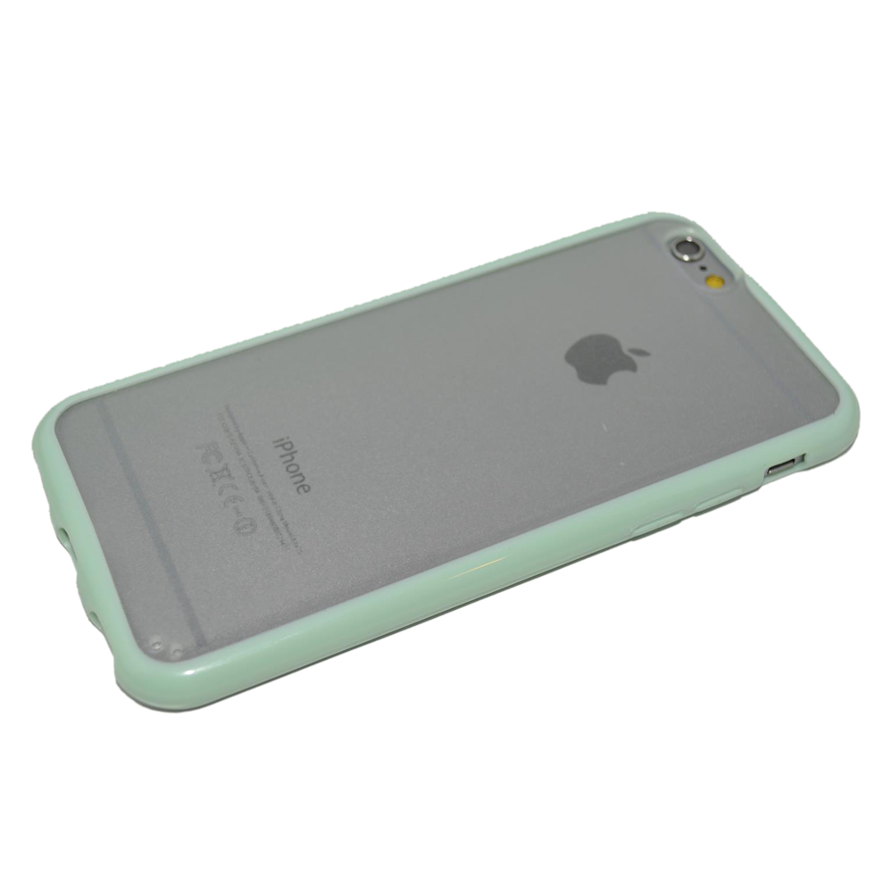 Mint/transparant TPU hoesje iPhone 6
