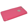 Roze kunstleer flip cover iPhone 6 Plus