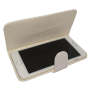 Wit kunstleer wallet case iPhone 6 Plus