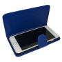 Blauw kunstleer wallet case iPhone 6 Plus