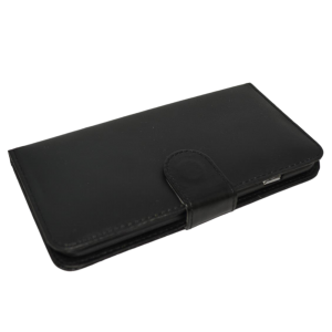 Zwart kunstleer wallet case iPhone 6 Plus