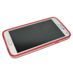 Rood TPU hoesje met witte rand Samsung Galaxy S5